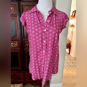 Novella Royale Blouse with frill cap sleeve Size XS